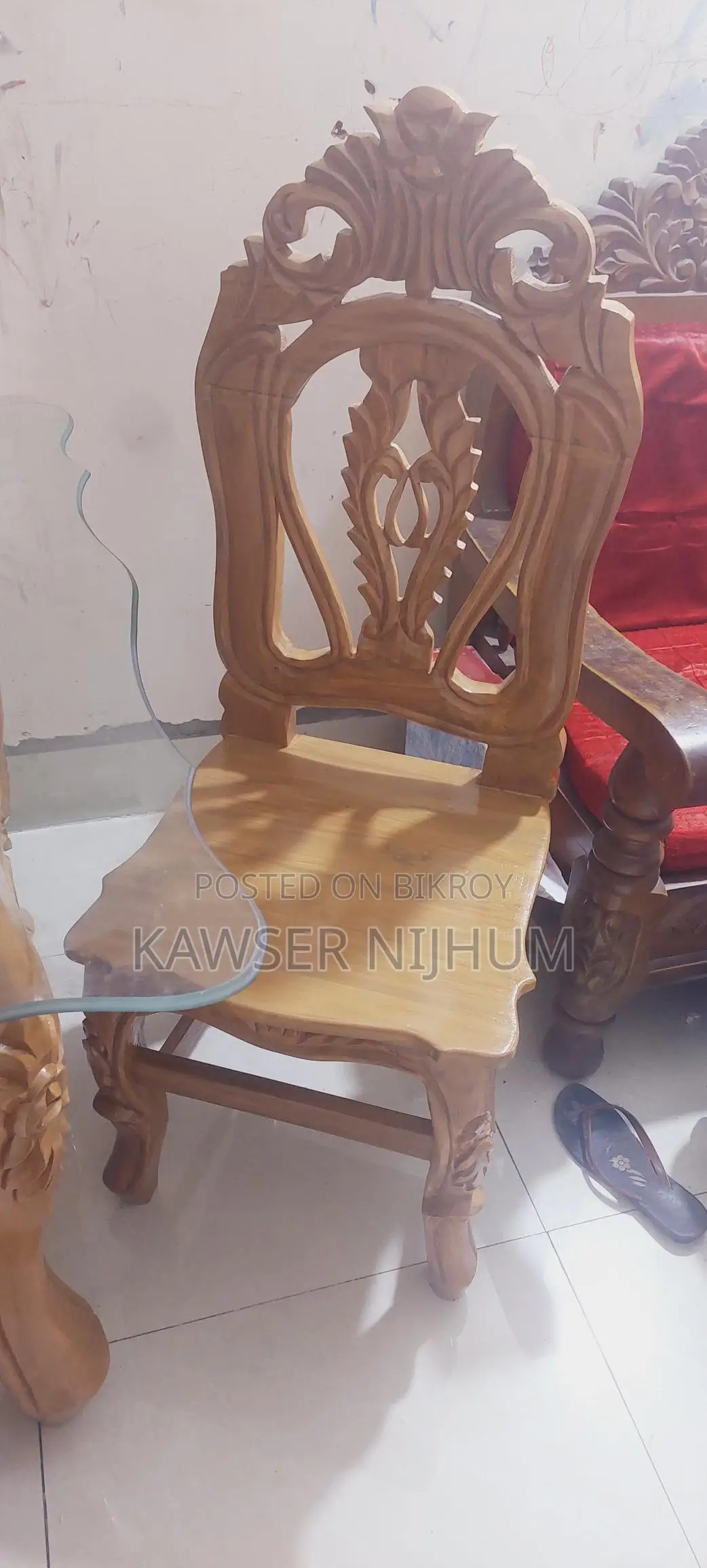 Original Teak Wood 6-Chair Dining Set