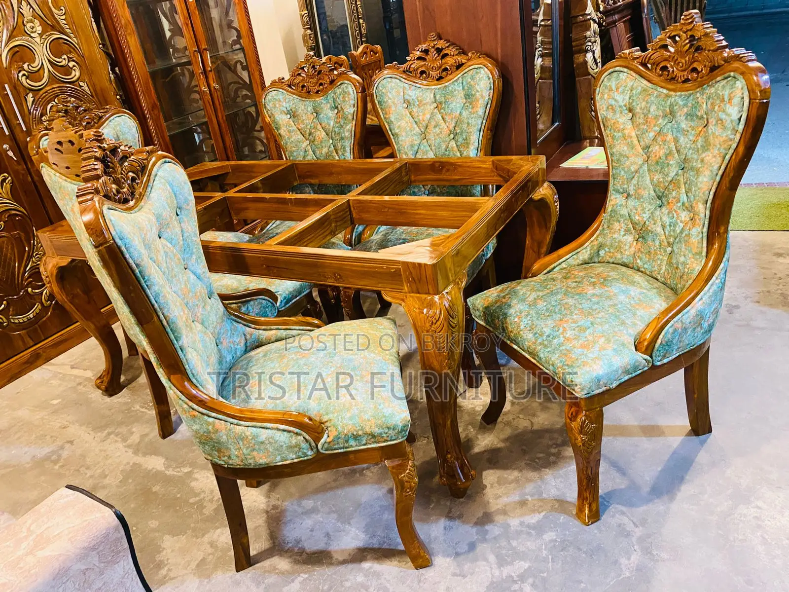 Modern Design Dining Set Made of Teak Wood Dl144f