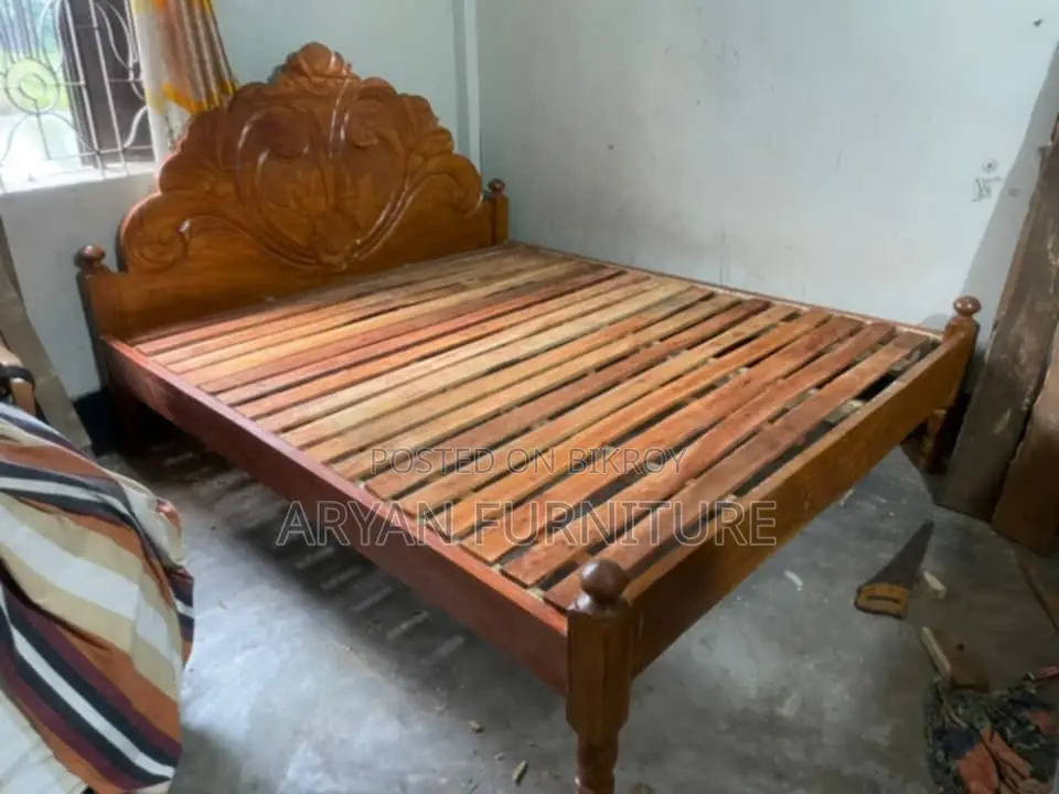 Mega Offer: New Large Wooden Bed at a Bargain Price