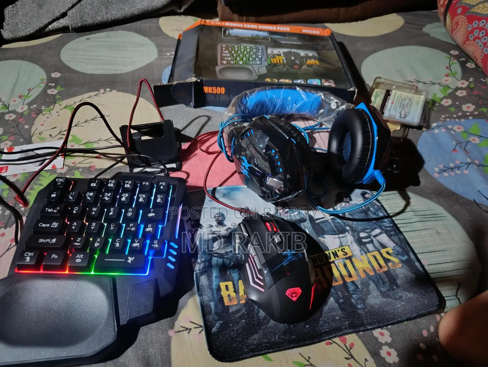 Keybord, Mouse,mouse Pad,pord,otg Best 5gaming Combo