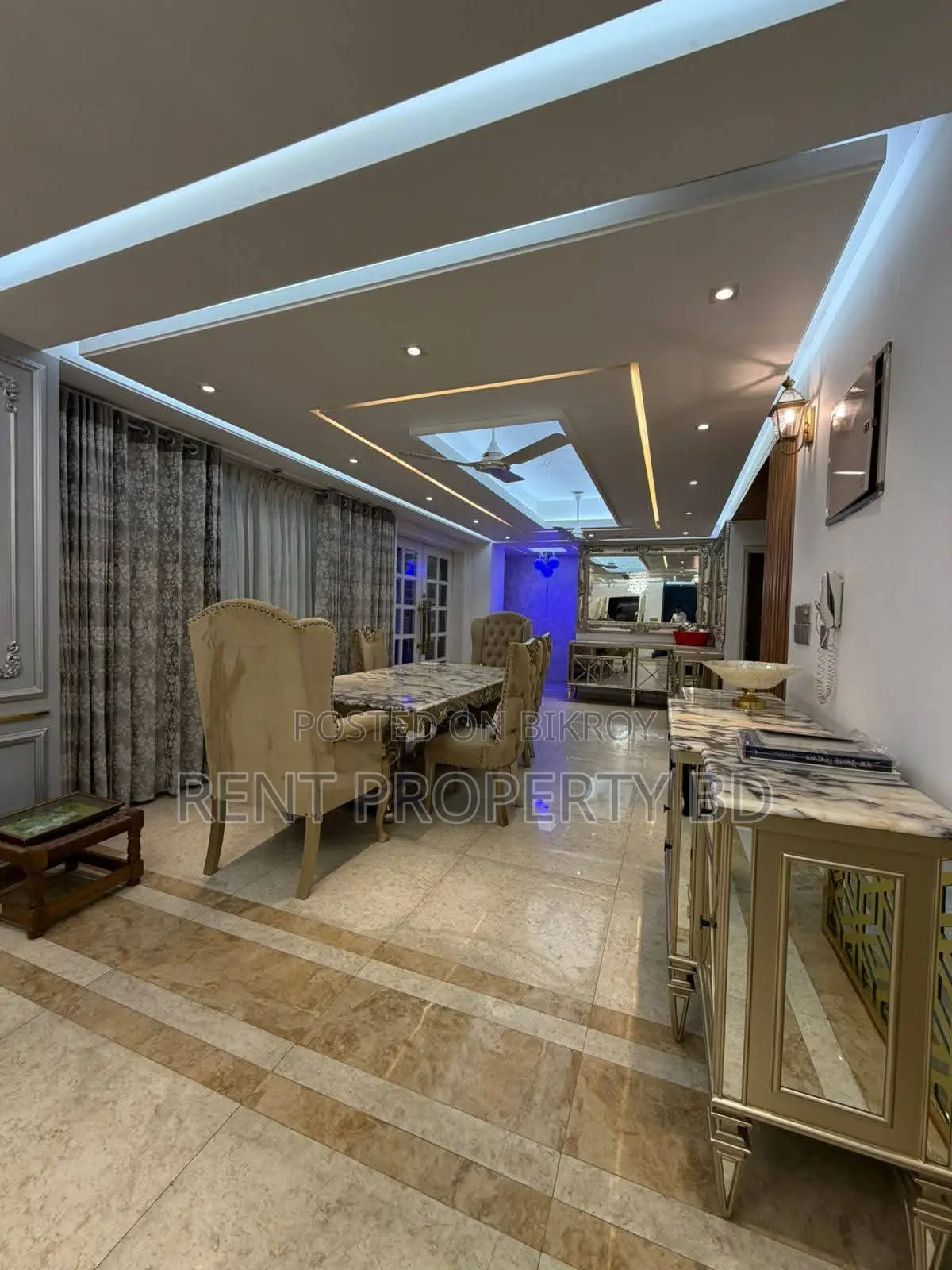 2700 sft 3-bedroom fully furnished apartment for rent in Banani