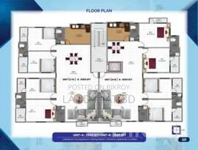 2500 sq ft duplex flat for sale at Rayer Bazar near Dhanmondi