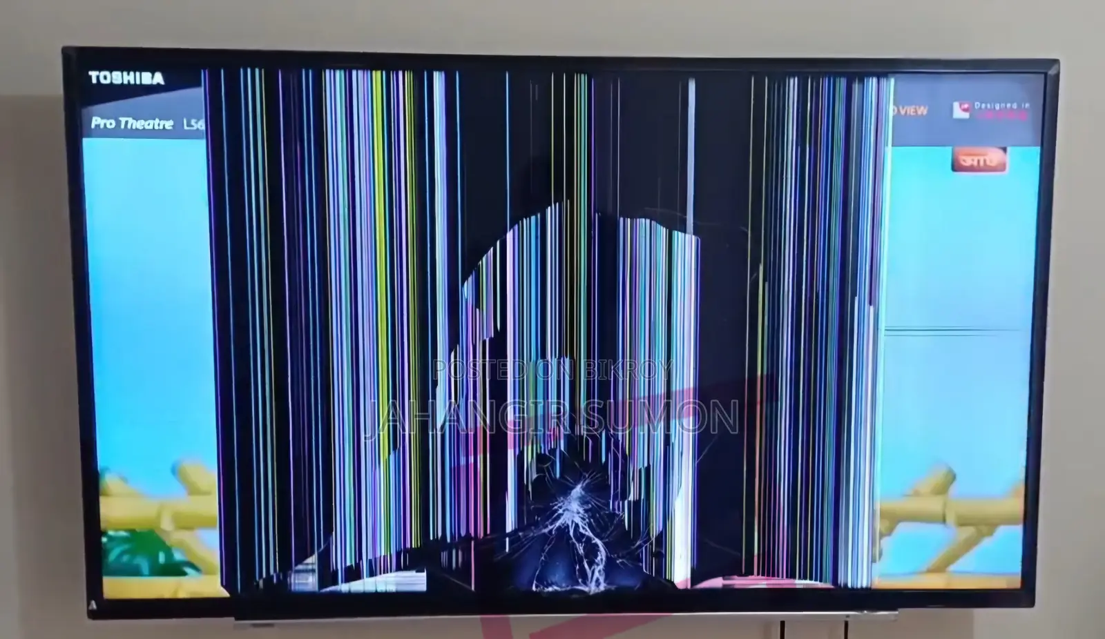 Old Tv. Display Broken