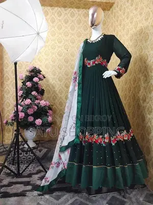 Ready-made Georgette Embroidery Party Dress