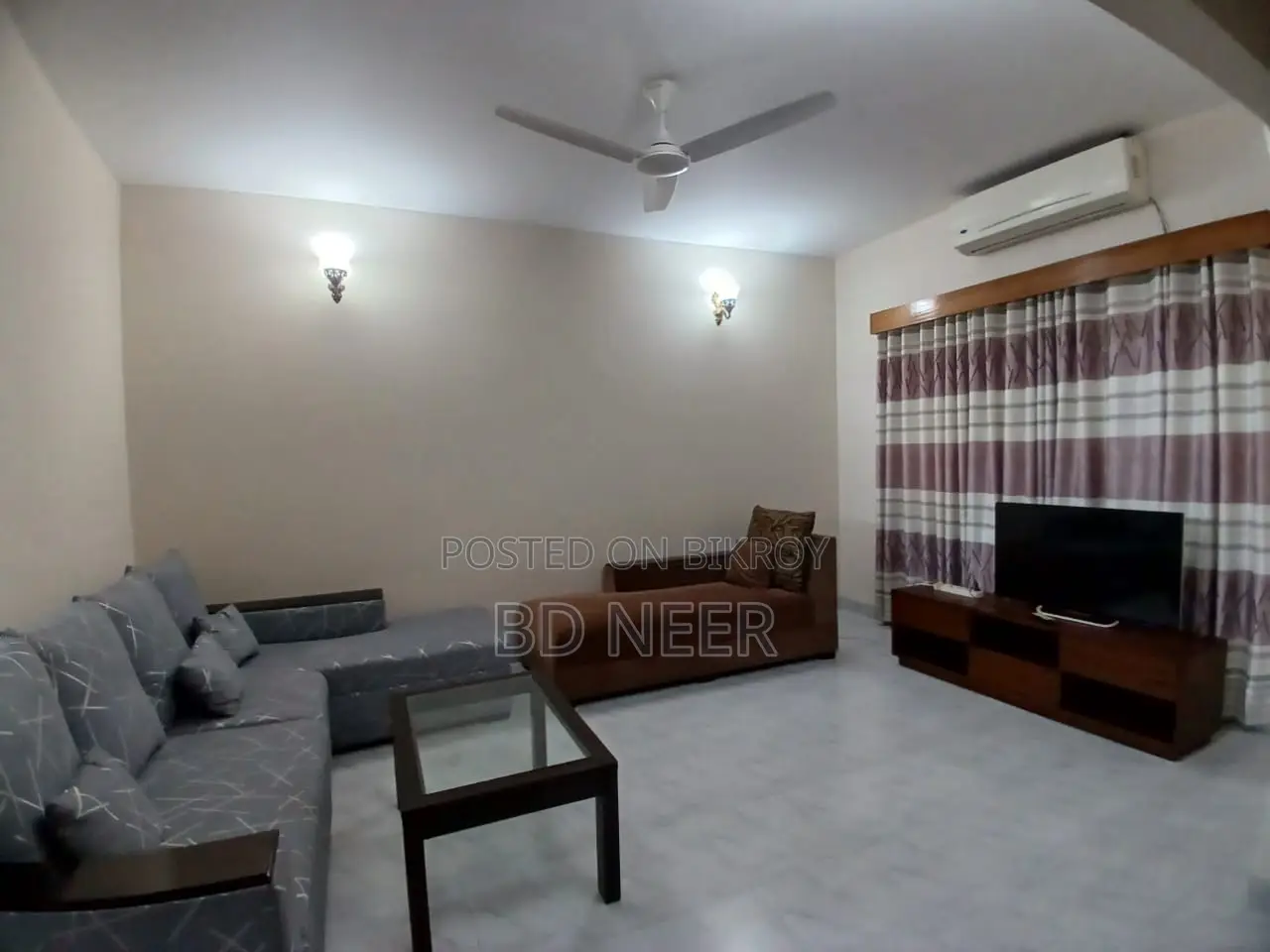 Nice looking fully furnished 3 bedroom apartment for rent in Gulshan