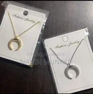 Elegant Crescent Moon Pendant Necklace Free Home Delivery