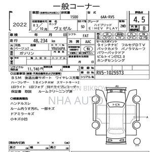 Honda Vezel E-HEV PLAY PANORAMIC 2021