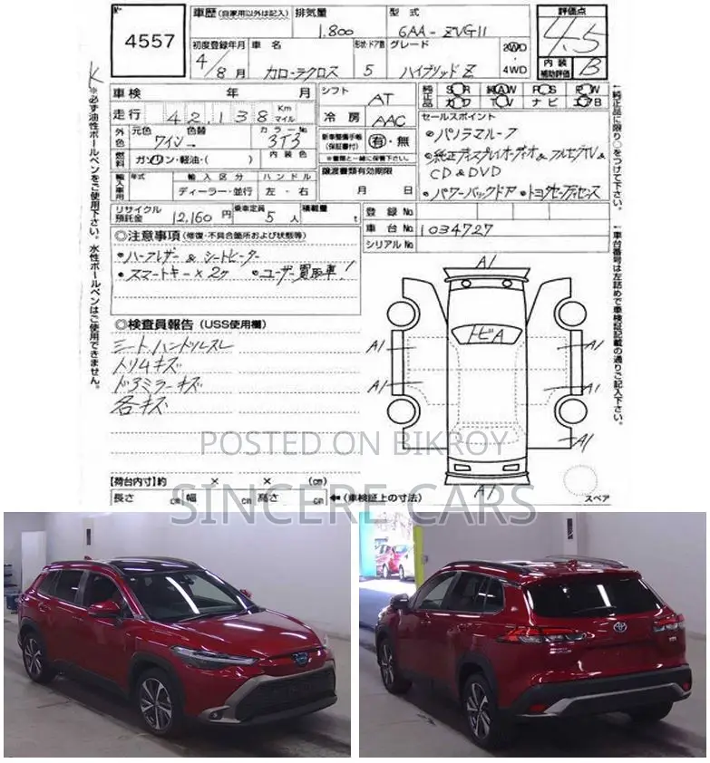Toyota Corolla Cross z. Sunroof 4.5. grad 2022