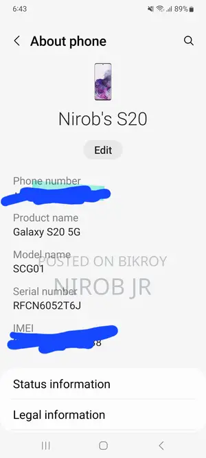Samsung Galaxy S20 (Used)