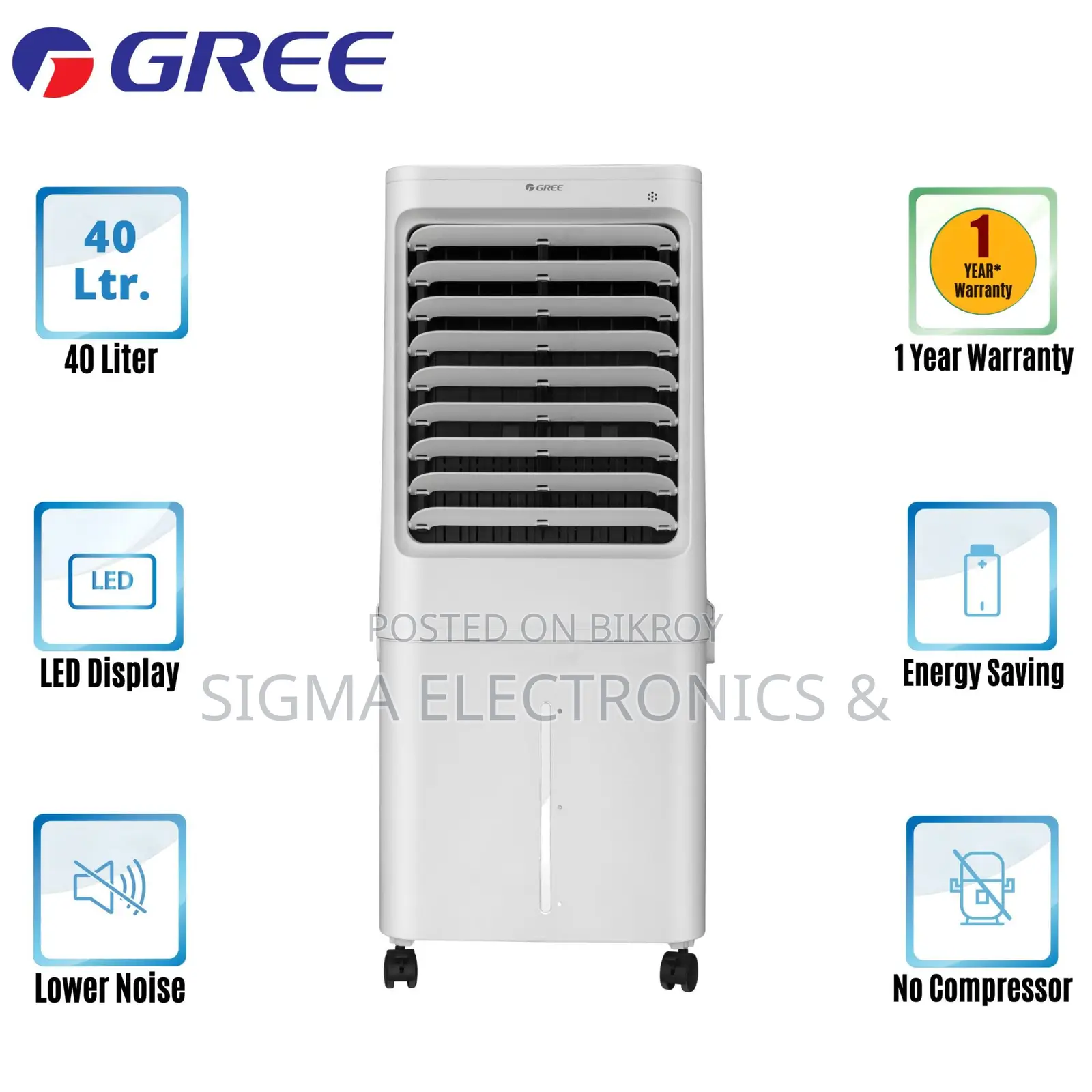 Gree Portable Air Cooler (KSWK-4001DGL)