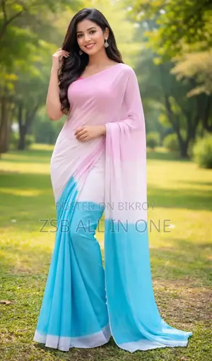 Rongdhonu Georgette Saree in Stylish Design