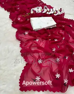 Georgette Saree With Blouse Piece