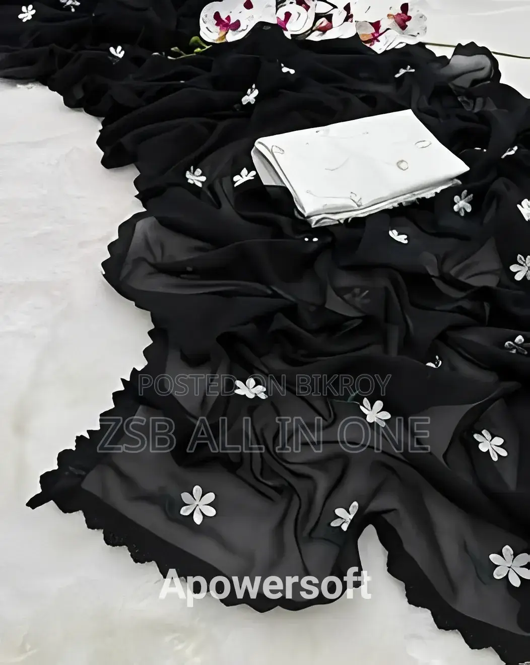Georgette Saree With Blouse Piece