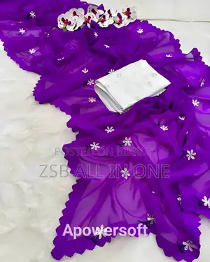 Georgette Saree With Blouse Piece