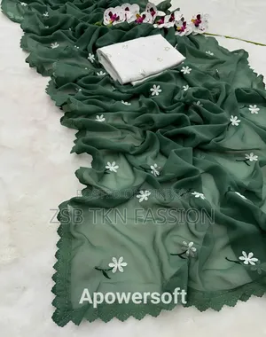 Georgette Saree With Blouse Piece