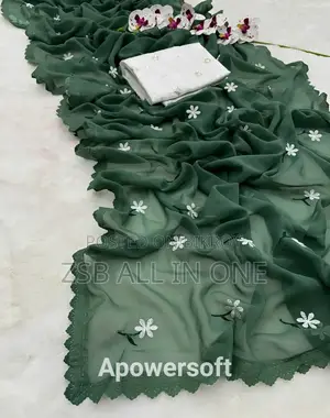 Georgette Saree With Blouse Piece