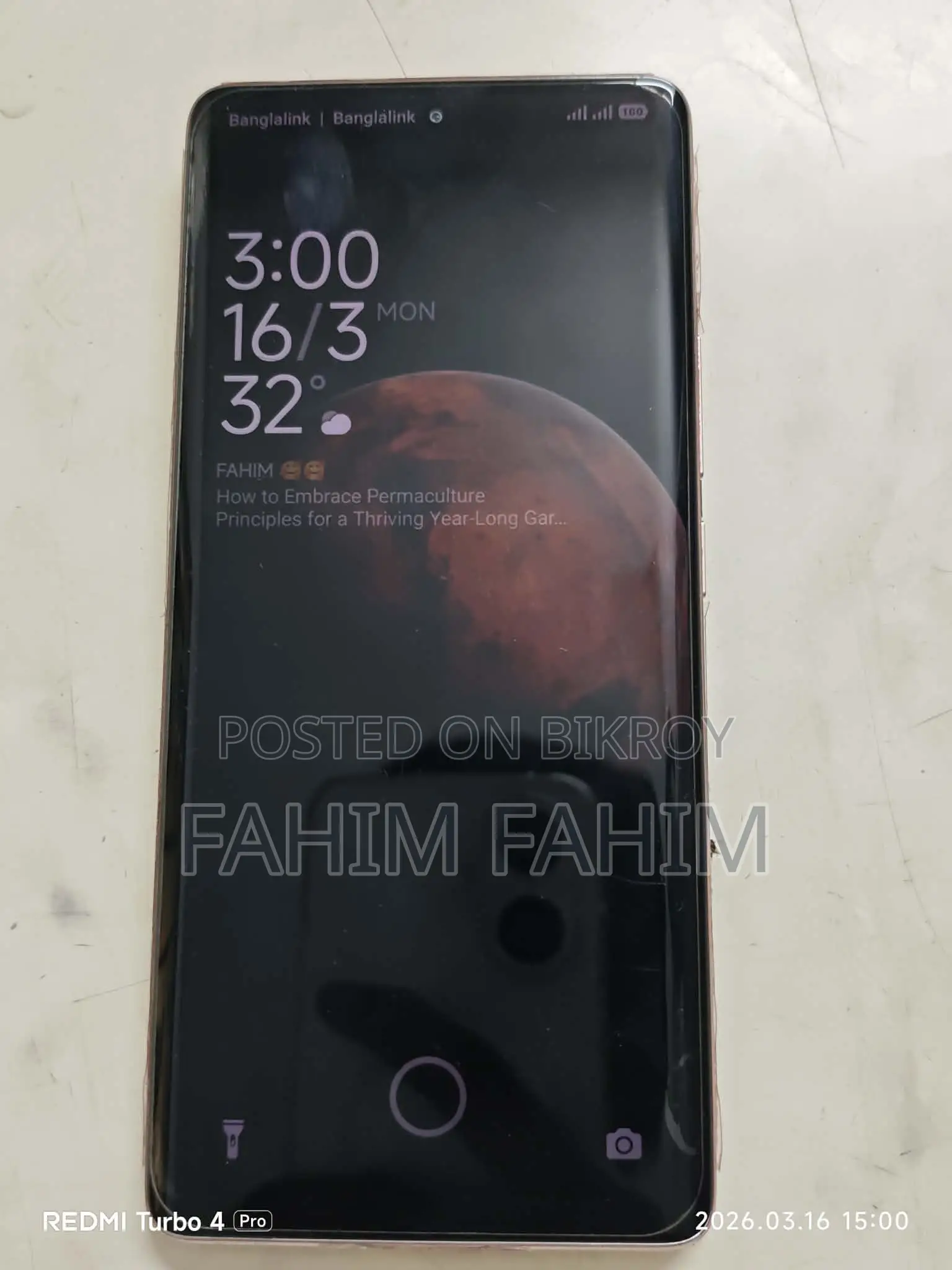 Xiaomi Redmi Note 14 pro (Used)
