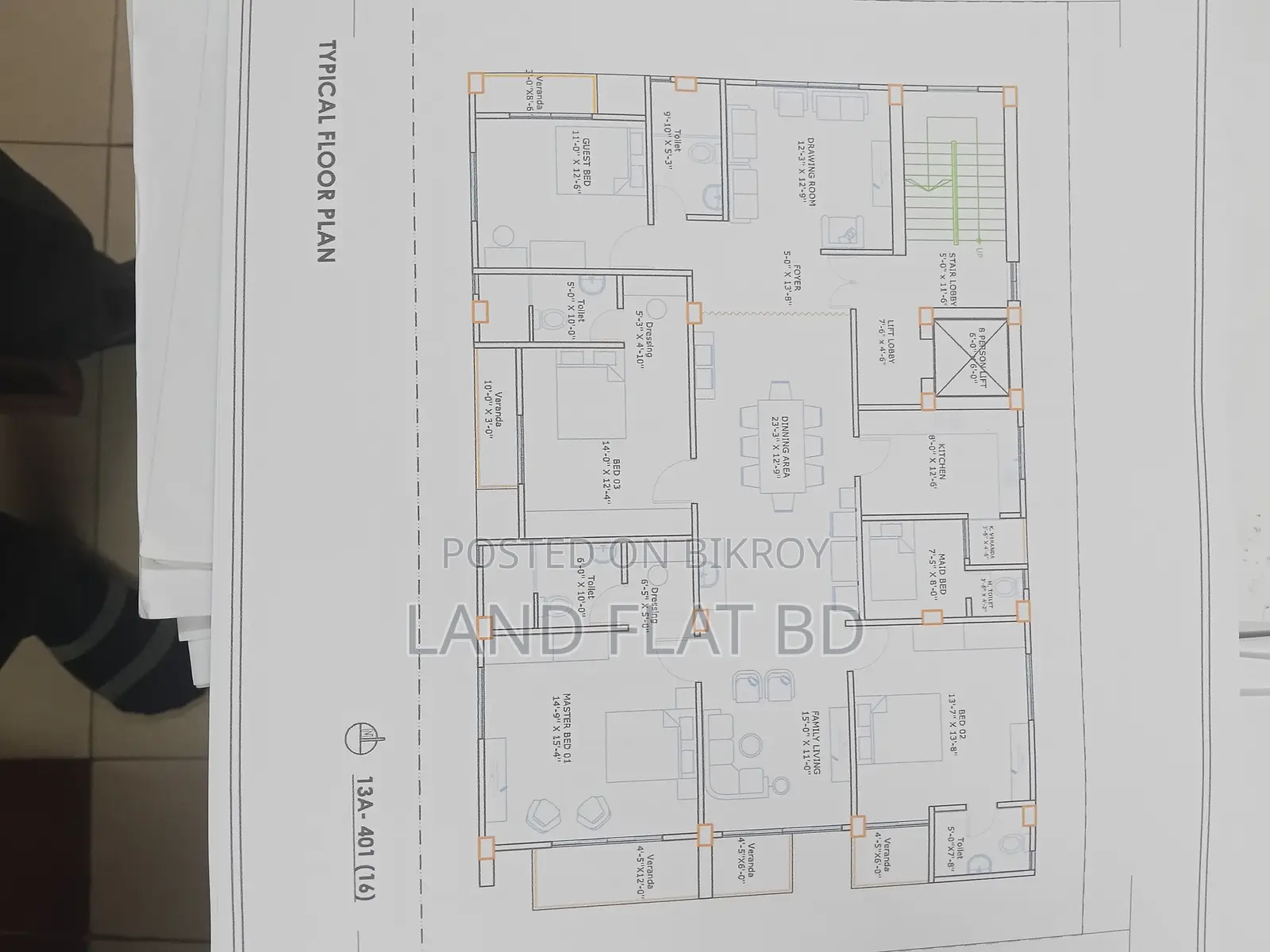 2850 SFT ON GOING FLAT FOR SALE @ JOLSHIRI ABASHON.