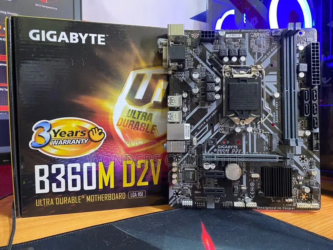 Gigabyte Intel B360M D2V Socket DDR4 Motherboard 1Year Warranty