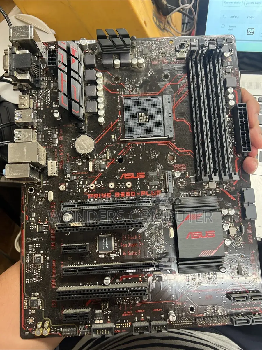 ASUS PRIME B350-PLUS AM4 AMD B350 USB 3.1 HDMI ATX Motherboards