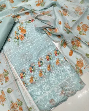 আনস্টিচ প্রিন্টেড থ্রি পিস