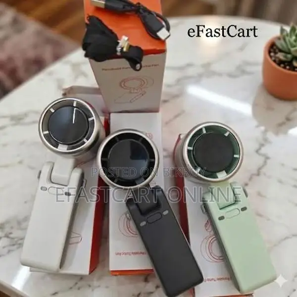 Portable Mini Turbo Fan - Rechargeable Foldable Handheld