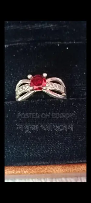 Brand new 21K hallmark ruby ring from the US