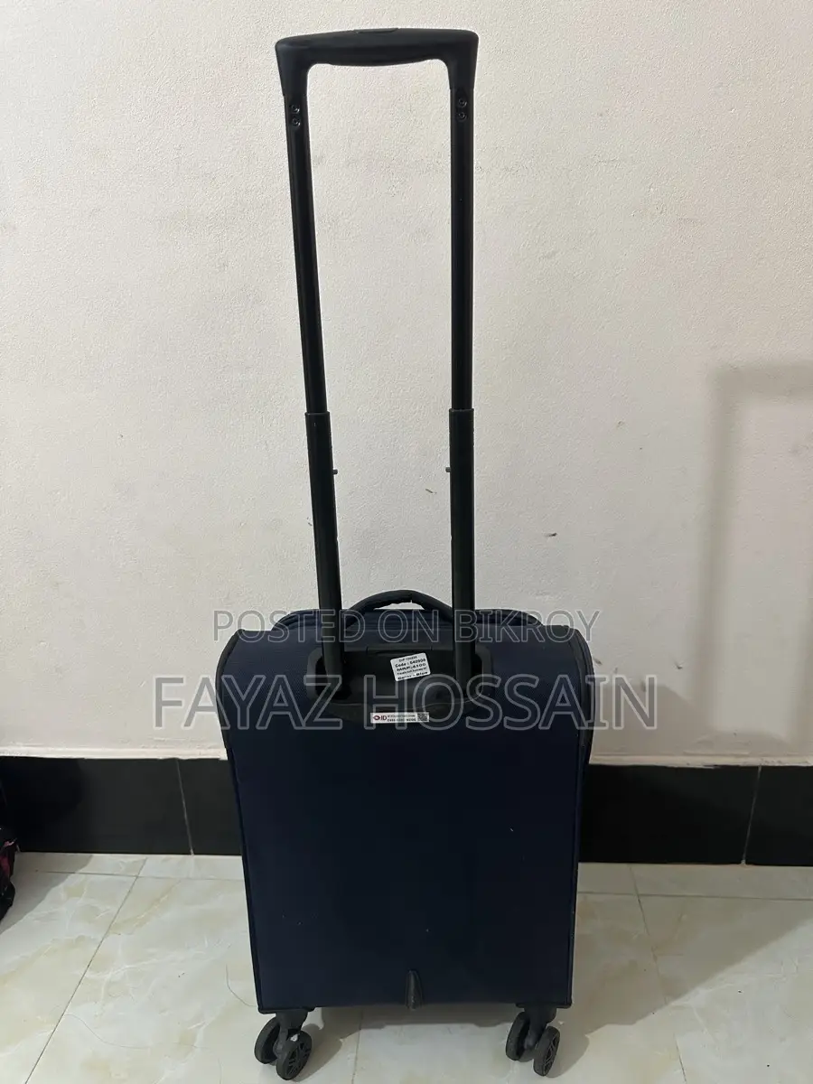 Luggage 450D Jacquard RPET with PUX2 in waterproof- Blue, 24 inch