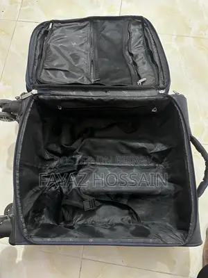 Luggage 450D Jacquard RPET with PUX2 in waterproof- Blue, 24 inch