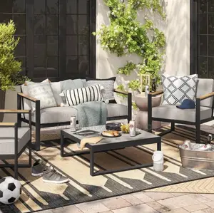 Two Seater Iron Sofa - 04 ( Long Durable Modern Office )