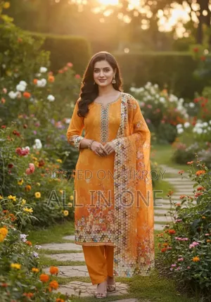 Unstitch Digital Print Three Piece High Quality Premium Cotton