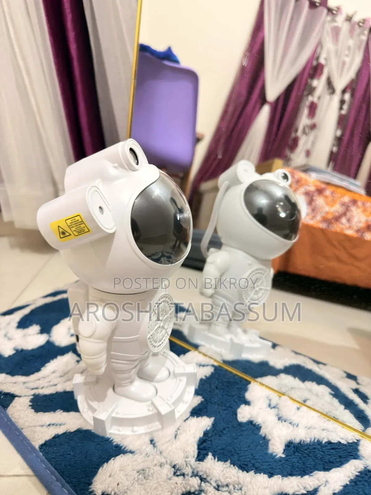 Room Decorated Big Astronaut Light