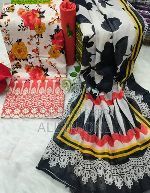 Unstitch Printed Three Piece Masal Cotton Three Piece