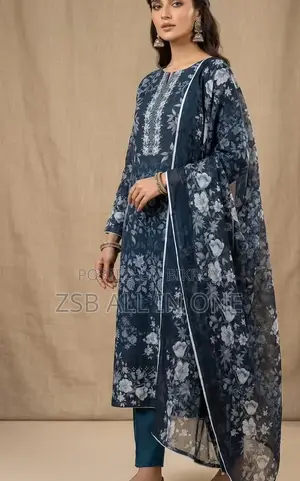 Unstitched Pakistani Digital Jam Jam 3D Print Three Piece. New Update