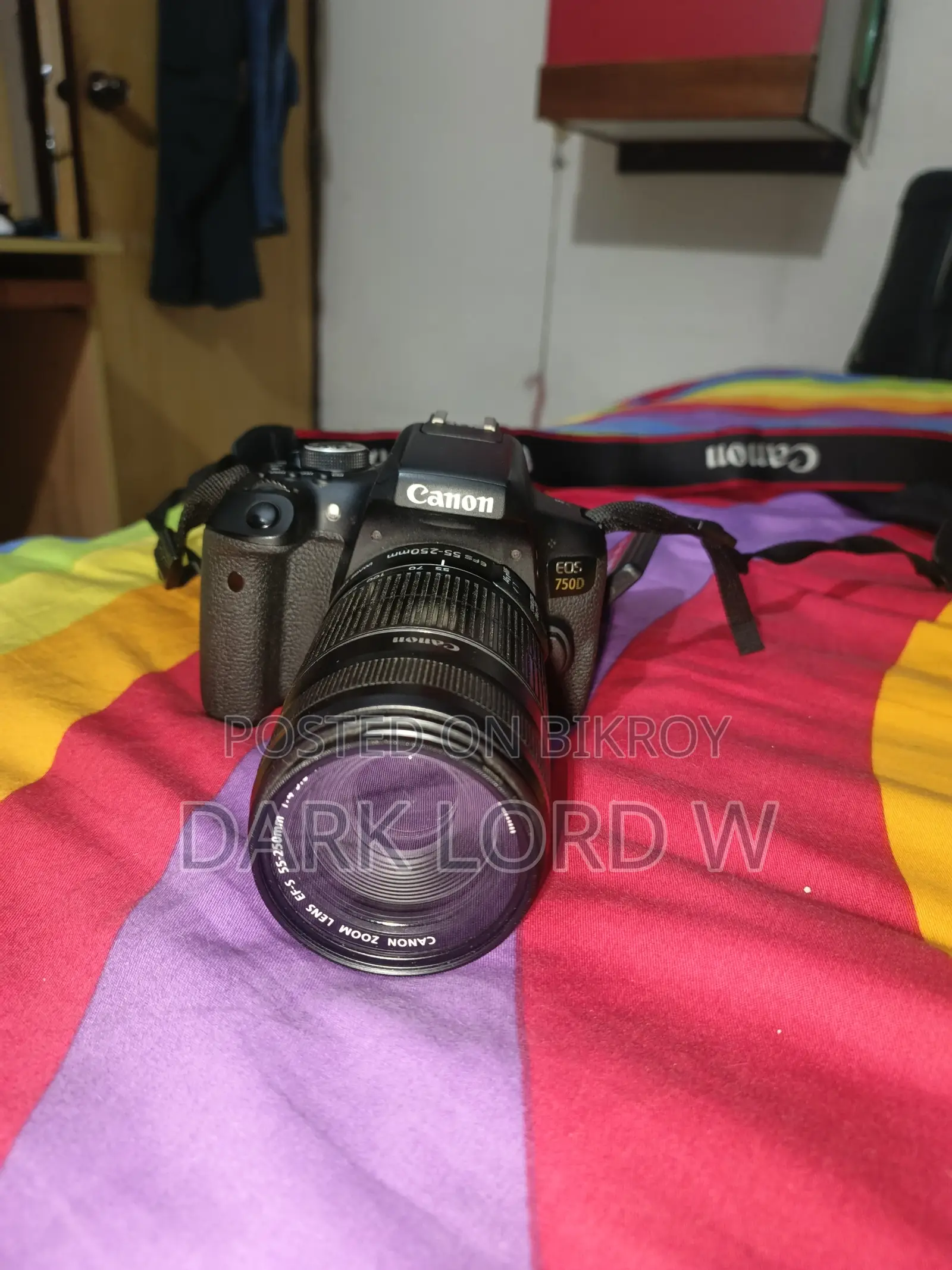 Canon Eso 750d With 55mm-250mm Stm Lens