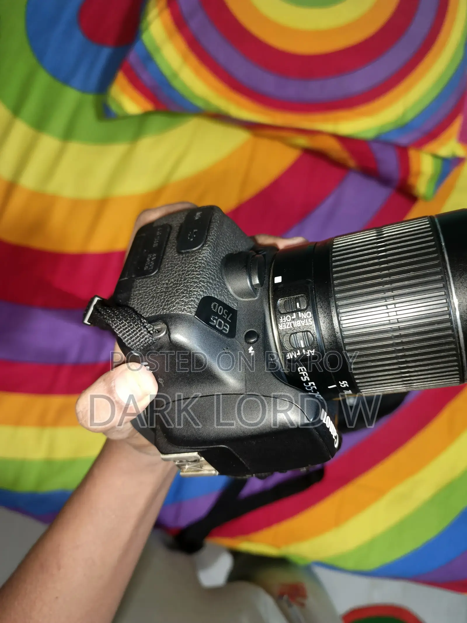 Canon Eso 750d With 55mm-250mm Stm Lens