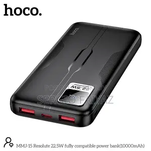 Hoco MMJ15 Resolute 22.5W 10000mAh ফাস্ট চার্জিং পাওয়ার ব্যাংক