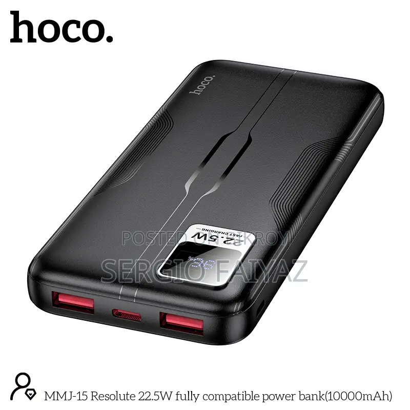 Hoco MMJ15 Resolute 22.5W 10000mAh ফাস্ট চার্জিং পাওয়ার ব্যাংক