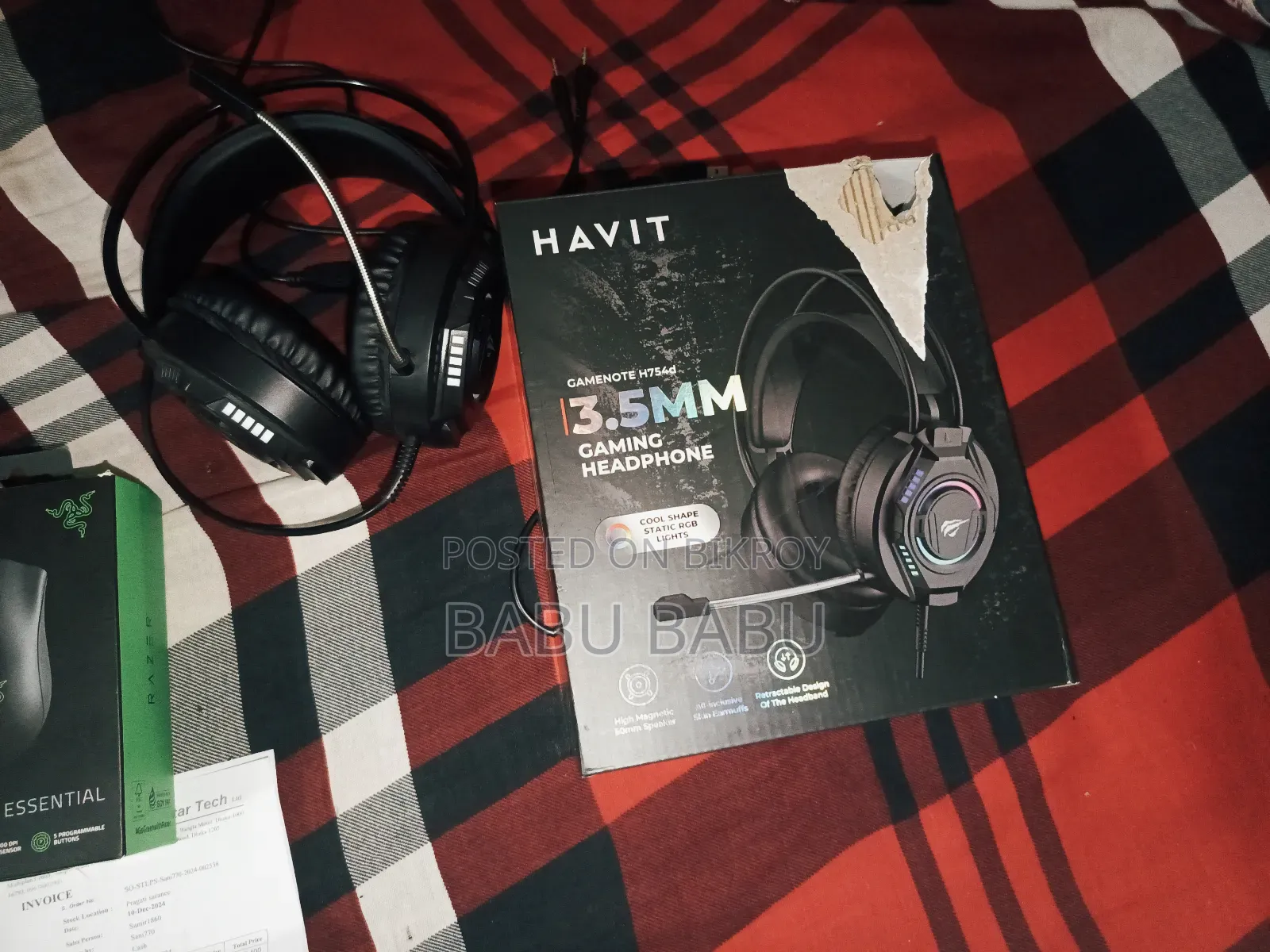 Mechanical Keyboard, Razer Mouse, Havit Headphone - Contact via WhatsApp