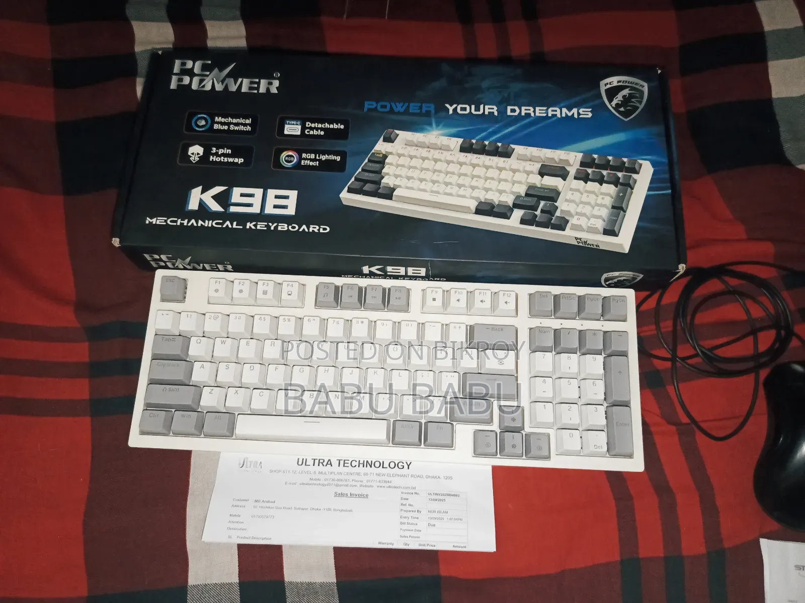 Mechanical Keyboard, Razer Mouse, Havit Headphone - Contact via WhatsApp