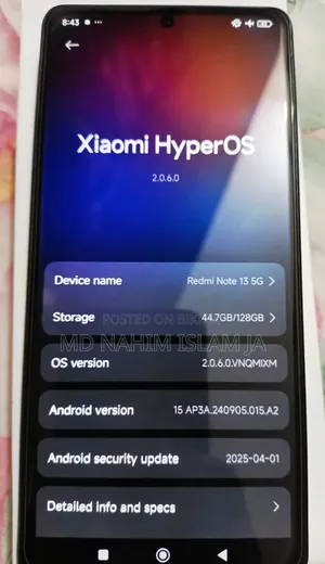 New Xiaomi Redmi Note 13 128 GB Black