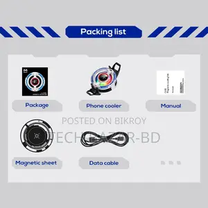 Memo Cx16 Magnetic Phone Cooler | Fast Cooling Fan