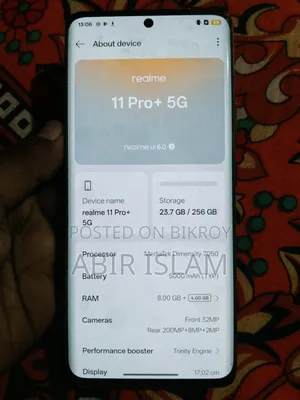 Realme 11 Pro+ 256 GB Orange