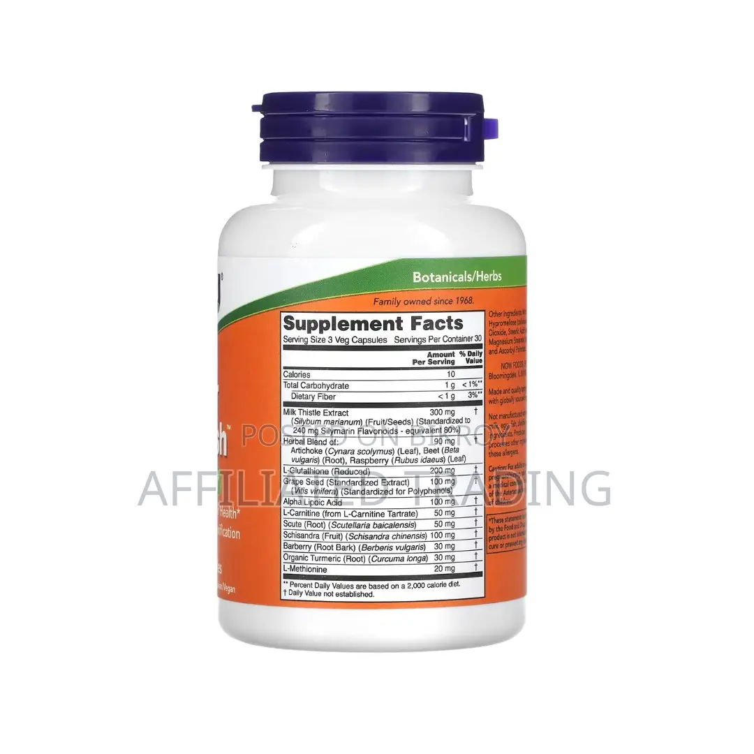Now Liver Refresh 90 Capsules - Made in Usa