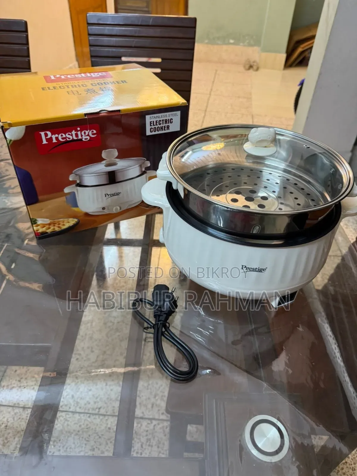 Prestige 5.2l Electric Cooker – Dual Firepower Non-stick
