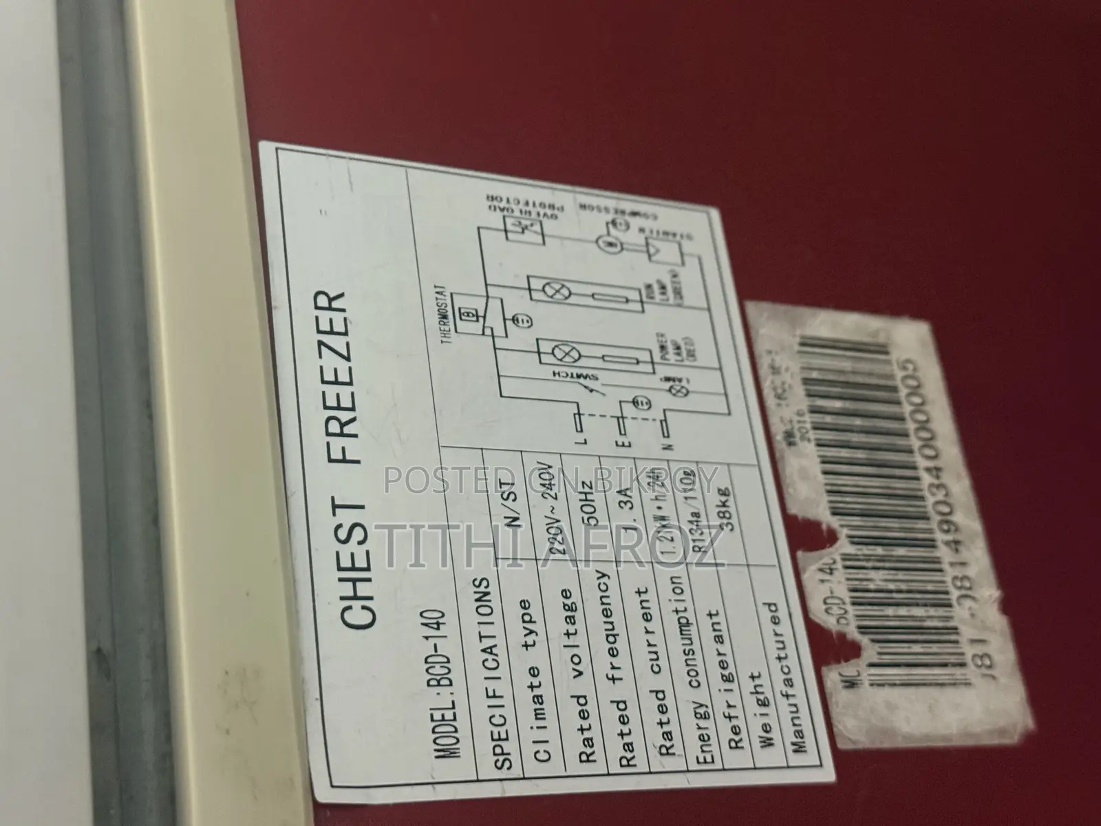 Red Freezer