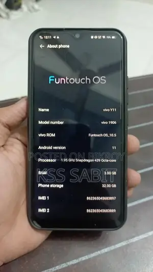 Vivo Y11 32 GB Blue