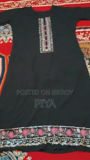 Black One-Piece with Sequin Work