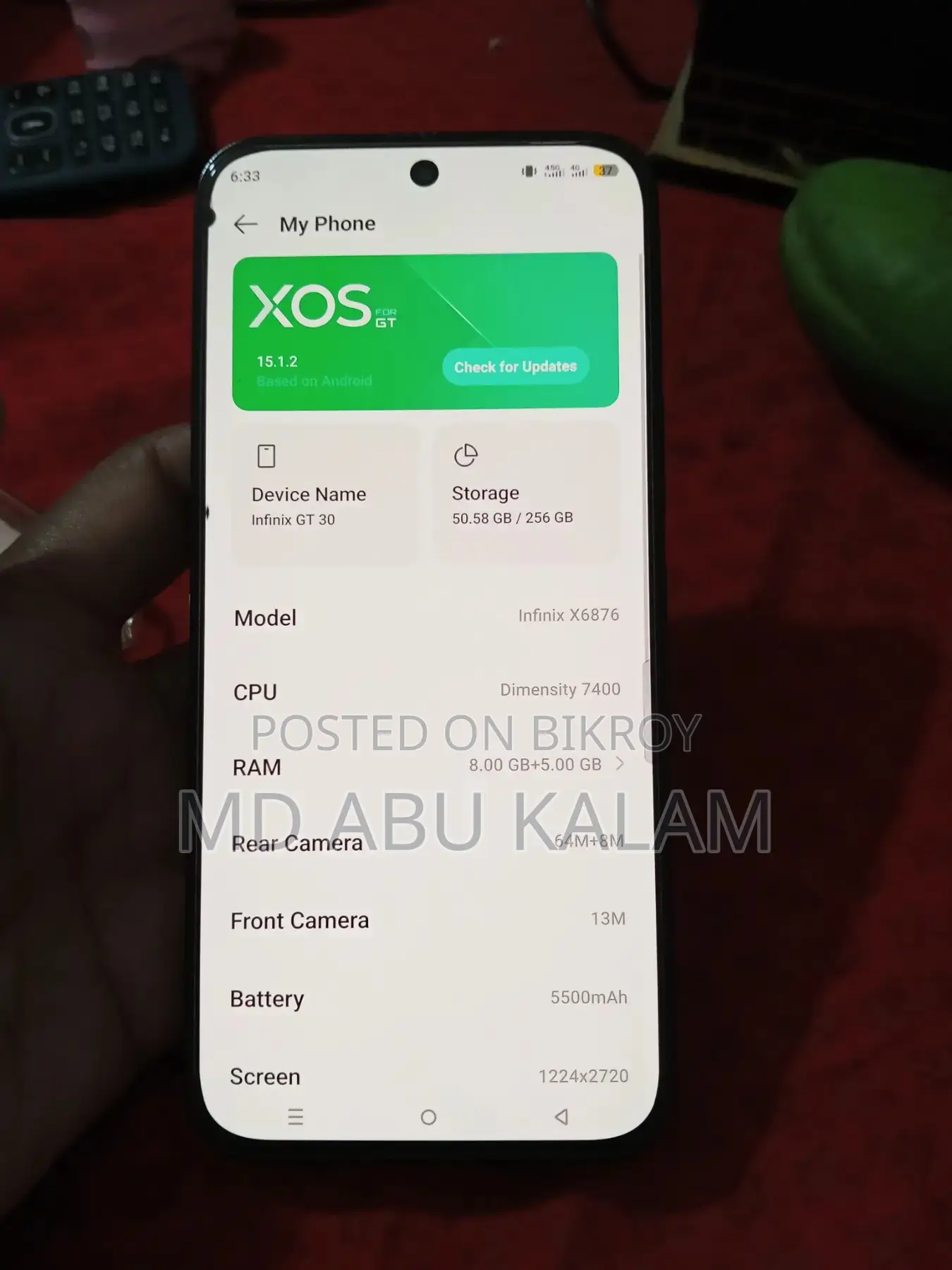 Infinix GT 30 (Used)
