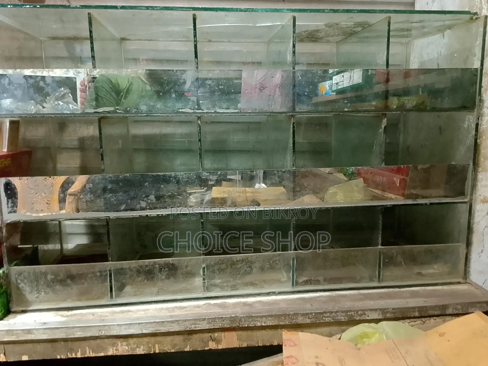 Chocolate Glass Showcase for Sale